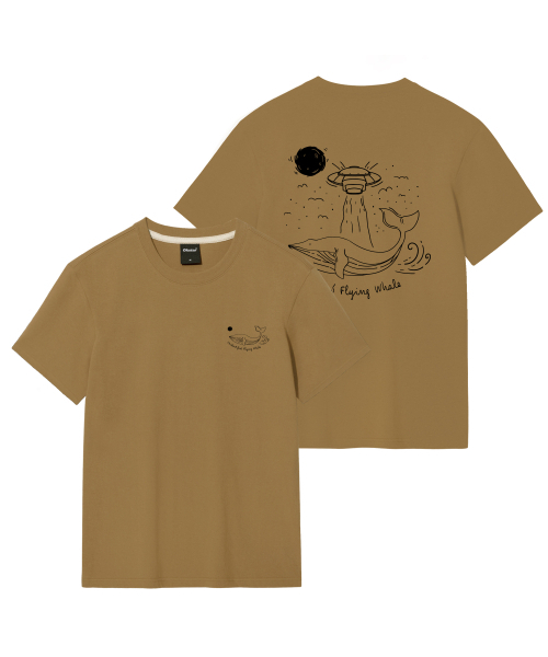 OKSTAR(オクスター)の「宇宙船クジラ半袖(Tシャツ/カットソー・レディース・ホワイト/ブラック/ネイビー/グレー/ダークグリーン/ダークブルー/クリーム/ライトグレー/ライトベージュ/ダークグレー/カーキ・SMALL/MEDIUM/LARGE/X-LARGE/2XL/3XL/4XL)」の17枚目の写真