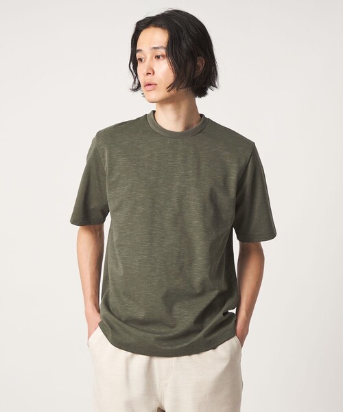 A DAY IN THE LIFE UNITED ARROWS(アデイインザライフユナイテッドアローズ)の「シルケット スラブポンチ ジャストカットソー<A DAY IN THE LIFE>(Tシャツ/カットソー・メンズ・ブラック/ホワイト/オリーブ・XL/L/M)」の22枚目の写真