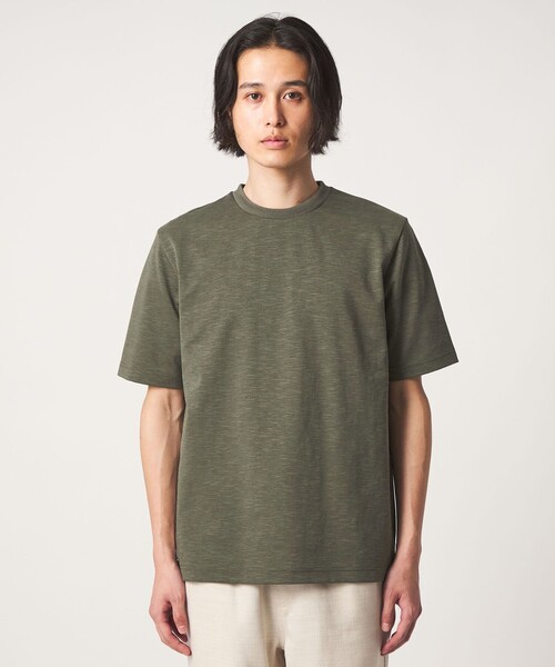 A DAY IN THE LIFE UNITED ARROWS(アデイインザライフユナイテッドアローズ)の「シルケット スラブポンチ ジャストカットソー<A DAY IN THE LIFE>(Tシャツ/カットソー・メンズ・ブラック/ホワイト/オリーブ・XL/L/M)」の7枚目の写真