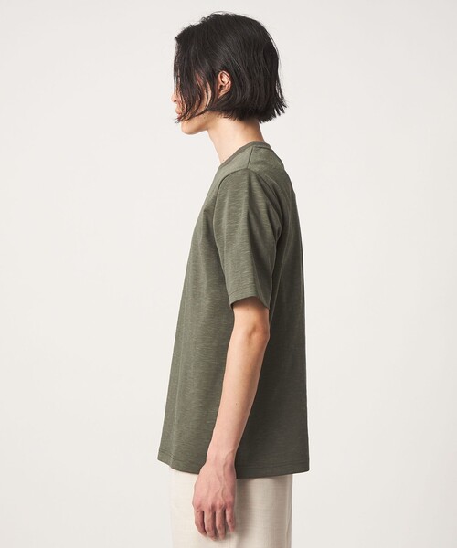 A DAY IN THE LIFE UNITED ARROWS(アデイインザライフユナイテッドアローズ)の「シルケット スラブポンチ ジャストカットソー<A DAY IN THE LIFE>(Tシャツ/カットソー・メンズ・ブラック/ホワイト/オリーブ・XL/L/M)」の8枚目の写真