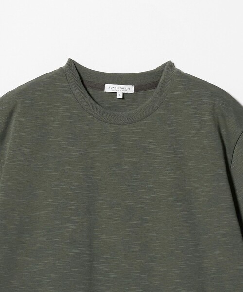 A DAY IN THE LIFE UNITED ARROWS(アデイインザライフユナイテッドアローズ)の「シルケット スラブポンチ ジャストカットソー<A DAY IN THE LIFE>(Tシャツ/カットソー・メンズ・ブラック/ホワイト/オリーブ・XL/L/M)」の12枚目の写真