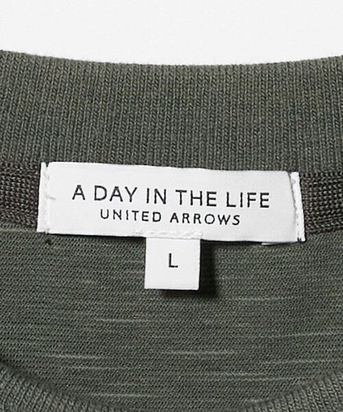 A DAY IN THE LIFE UNITED ARROWS(アデイインザライフユナイテッドアローズ)の「シルケット スラブポンチ ジャストカットソー<A DAY IN THE LIFE>(Tシャツ/カットソー・メンズ・ブラック/ホワイト/オリーブ・XL/L/M)」の20枚目の写真