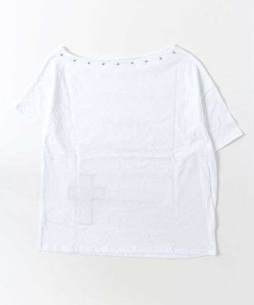 NIIER NOR(ニアノア)の「A'GEM/9 × .kom 『NIIER NOR/ニーアノア』 LETTERING OFF SHOULDER TEE/レタリングオフショルダー Tシャツ(Tシャツ/カットソー・レディース・ホワイト/ブラック・FREE)」の18枚目の写真