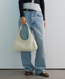 NYLON TWO HANDLE BAGUATTE BAG CREAM