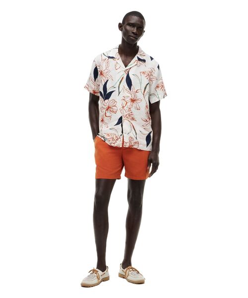 TOMMY HILFIGER(トミーヒルフィガー)の「リネンリゾートプリントショートスリーブシャツ(シャツ/ブラウス・メンズ・マルチ/イエロー系その他2・MEDIUM/LARGE/X-LARGE/SMALL)」の7枚目の写真