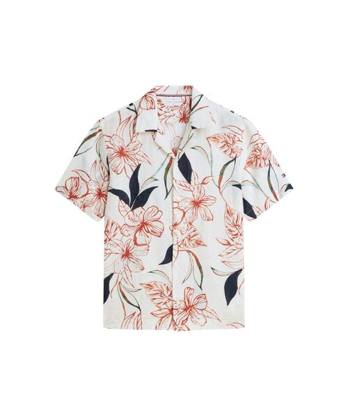 TOMMY HILFIGER(トミーヒルフィガー)の「リネンリゾートプリントショートスリーブシャツ(シャツ/ブラウス・メンズ・マルチ/イエロー系その他2・MEDIUM/LARGE/X-LARGE/SMALL)」の10枚目の写真