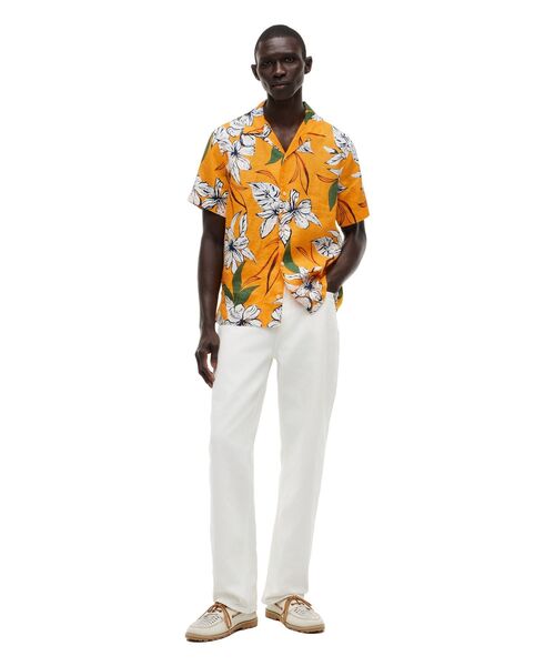 TOMMY HILFIGER(トミーヒルフィガー)の「リネンリゾートプリントショートスリーブシャツ(シャツ/ブラウス・メンズ・マルチ/イエロー系その他2・MEDIUM/LARGE/X-LARGE/SMALL)」の12枚目の写真