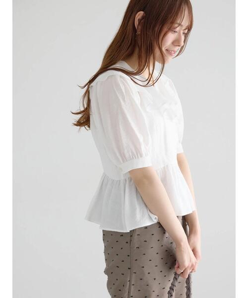 りっち です★半袖フリルブラウス 40 ラッフルフリル半袖ブラウス（シャツ/ブラウス）｜Te chichi（テチチ