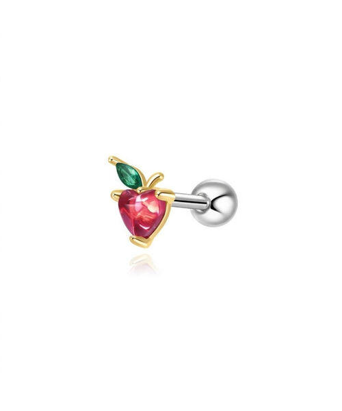 DIEUAMOUR（ディユーアモール）の「ハートアップルサージカルピアス3カラー（ピアス（両耳用）・レディース・ホワイトゴールド/ピンクゴールド/イエローゴールド・FREE）」の2枚目の写真