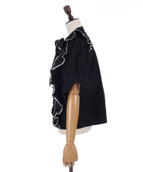 axes femme POETIQUE（アクシーズファムポエティック）の「トロワリボンＢＬ（シャツ/ブラウス・レディース・ミント/ブラック/ホワイト・MEDIUM）」の19枚目の写真