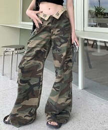 カモフラージュワイド カーゴパンツ