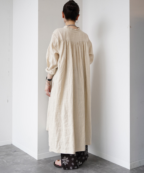 JOURNAL STANDARD LUXE(ジャーナルスタンダード ラックス)の「40リネン トニーワンピース(ワンピース・レディース・パープル/ベージュ/ブラック・FREE)」の8枚目の写真