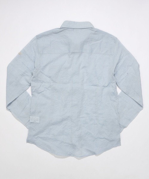 TMT(ティーエムティー)の「WASHER COTTON LINEN SHIRT(シャツ/ブラウス・メンズ・ホワイト/ベージュ/サックスブルー・MEDIUM/LARGE/X-LARGE)」の14枚目の写真