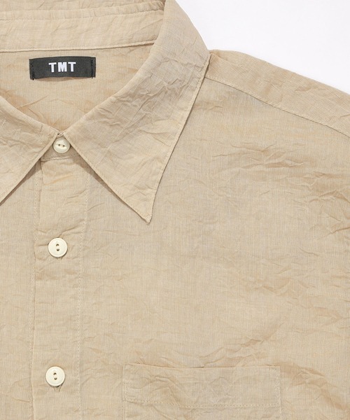 TMT(ティーエムティー)の「WASHER COTTON LINEN SHIRT(シャツ/ブラウス・メンズ・ホワイト/ベージュ/サックスブルー・MEDIUM/LARGE/X-LARGE)」の10枚目の写真