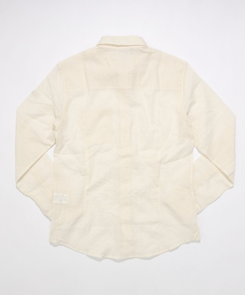 TMT(ティーエムティー)の「WASHER COTTON LINEN SHIRT(シャツ/ブラウス・メンズ・ホワイト/ベージュ/サックスブルー・MEDIUM/LARGE/X-LARGE)」の6枚目の写真
