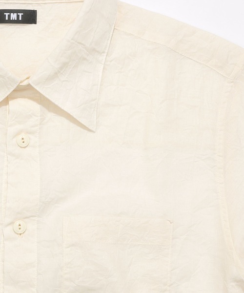 TMT(ティーエムティー)の「WASHER COTTON LINEN SHIRT(シャツ/ブラウス・メンズ・ホワイト/ベージュ/サックスブルー・MEDIUM/LARGE/X-LARGE)」の5枚目の写真