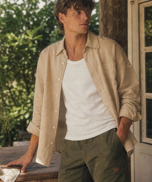 TMT(ティーエムティー)の「WASHER COTTON LINEN SHIRT(シャツ/ブラウス・メンズ・ホワイト/ベージュ/サックスブルー・MEDIUM/LARGE/X-LARGE)」の19枚目の写真