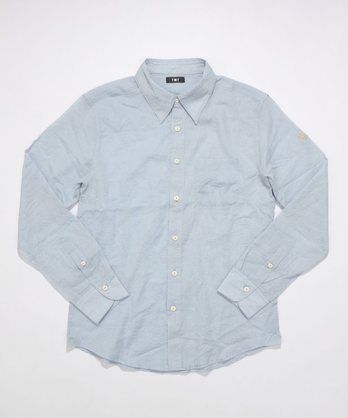 TMT(ティーエムティー)の「WASHER COTTON LINEN SHIRT(シャツ/ブラウス・メンズ・ホワイト/ベージュ/サックスブルー・MEDIUM/LARGE/X-LARGE)」の15枚目の写真