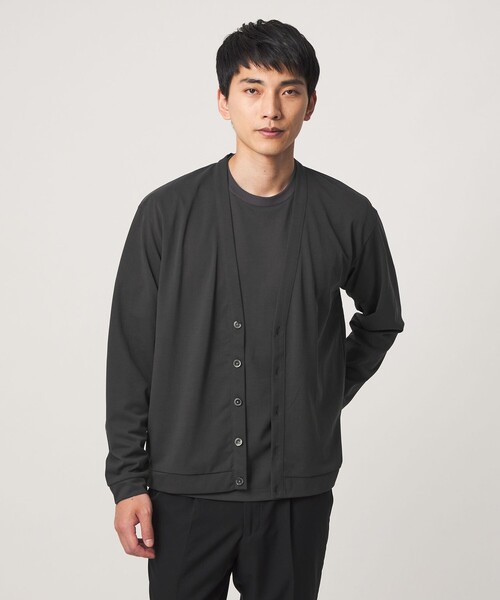 green label relaxing（グリーンレーベルリラクシング）の「アイスコットン カノコ クルーネック カットソー -接触冷感-（Tシャツ/カットソー・メンズ・ダークグレー/ライトグレー/ワイン・XL/M/S/L）」の17枚目の写真