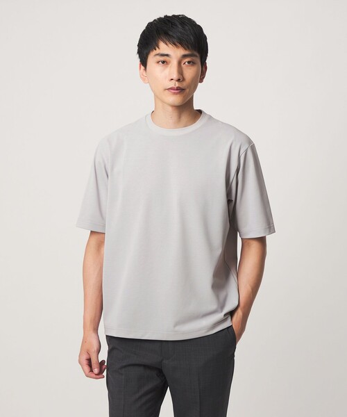 green label relaxing（グリーンレーベルリラクシング）の「アイスコットン カノコ クルーネック カットソー -接触冷感-（Tシャツ/カットソー・メンズ・ダークグレー/ライトグレー/ワイン・XL/M/S/L）」の19枚目の写真