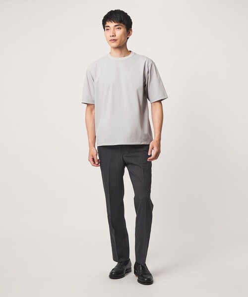 green label relaxing（グリーンレーベルリラクシング）の「アイスコットン カノコ クルーネック カットソー -接触冷感-（Tシャツ/カットソー・メンズ・ダークグレー/ライトグレー/ワイン・XL/M/S/L）」の20枚目の写真