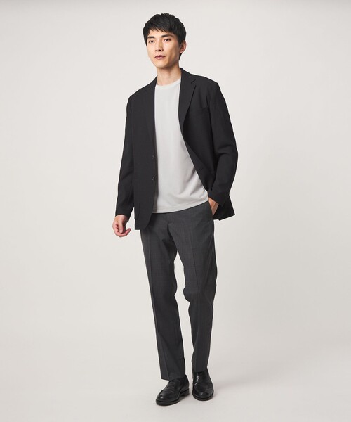 green label relaxing（グリーンレーベルリラクシング）の「アイスコットン カノコ クルーネック カットソー -接触冷感-（Tシャツ/カットソー・メンズ・ダークグレー/ライトグレー/ワイン・XL/M/S/L）」の22枚目の写真