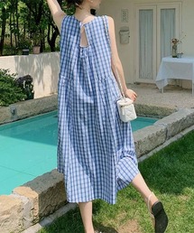 ギンガムチェック」に該当するワンピース（袖なし）ファッション通販