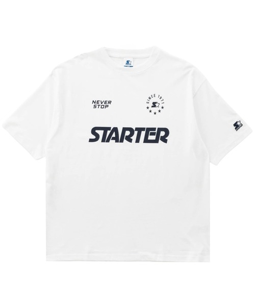 STARTER(スターター)の「STARTER スターター メンズ半袖Tシャツ デザインロゴ ゲームシャツ(Tシャツ/カットソー・メンズ・アッシュグレー/ブラック/ホワイト・M/L/XL)」の10枚目の写真