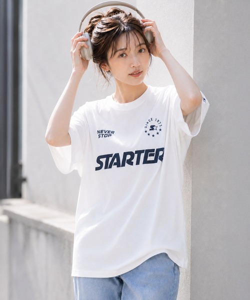 STARTER(スターター)の「STARTER スターター メンズ半袖Tシャツ デザインロゴ ゲームシャツ(Tシャツ/カットソー・メンズ・アッシュグレー/ブラック/ホワイト・M/L/XL)」の22枚目の写真