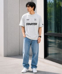 STARTER（スターター）の「STARTER スターター メンズ半袖Tシャツ デザインロゴ ゲームシャツ（Tシャツ/カットソー）」