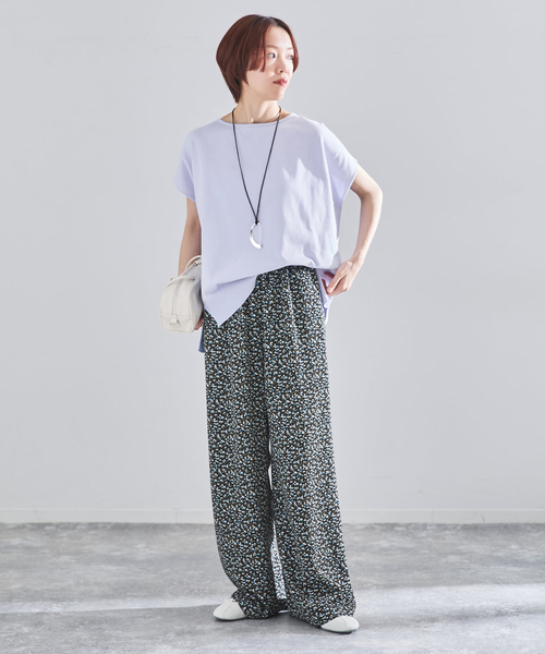 IENA（イエナ）の「《WEB限定/追加8》 コットンストレッチ NEOワイドクループルオーバー（ニット/セーター・レディース・チャコールグレー/ラベンダー・FREE）」の16枚目の写真