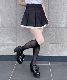 レイヤードプリーツスカート