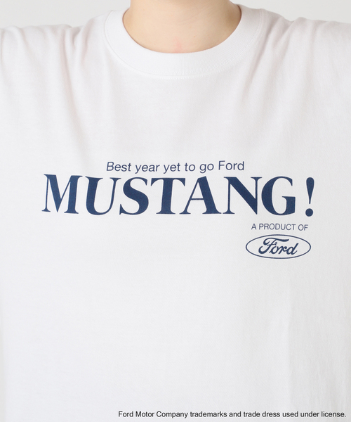 GOOD ROCK SPEED(グッドロックスピード)の「GOOD ROCK SPEED/グッドロックスピード MUSTANG SS Tシャツ(Tシャツ/カットソー・レディース・ホワイト・FREE)」の4枚目の写真