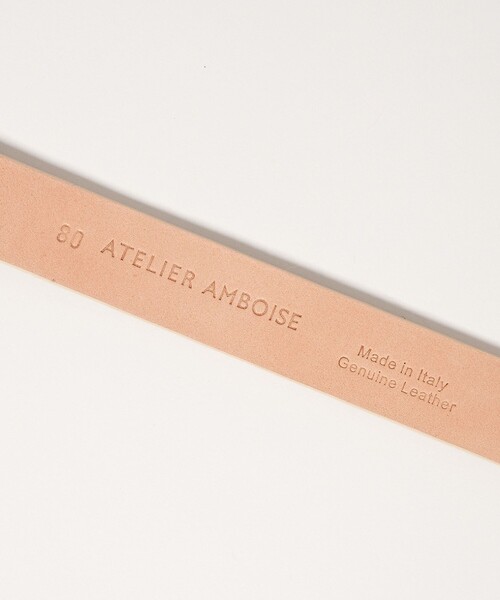 AMBOISE(アンボワーズ)の「【別注】<ATELIER AMBOISE for conte>バックル ベルト(ベルト・レディース・ベージュ・FREE)」の7枚目の写真