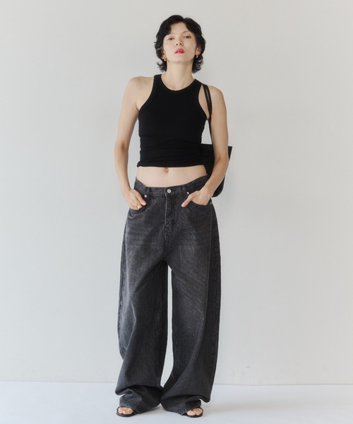 VION(ヴィオン)の「アメリカンスリーブタンクトップ / American Sleeve Tank Top(タンクトップ・レディース・ワイン/ホワイト/ブラック・FREE)」の14枚目の写真