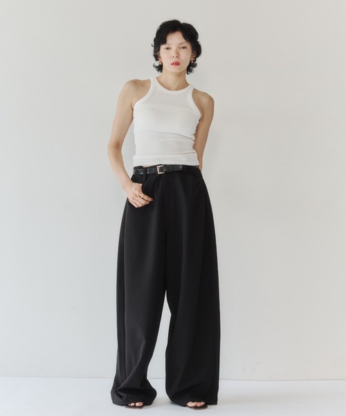 VION(ヴィオン)の「アメリカンスリーブタンクトップ / American Sleeve Tank Top(タンクトップ・レディース・ワイン/ホワイト/ブラック・FREE)」の19枚目の写真
