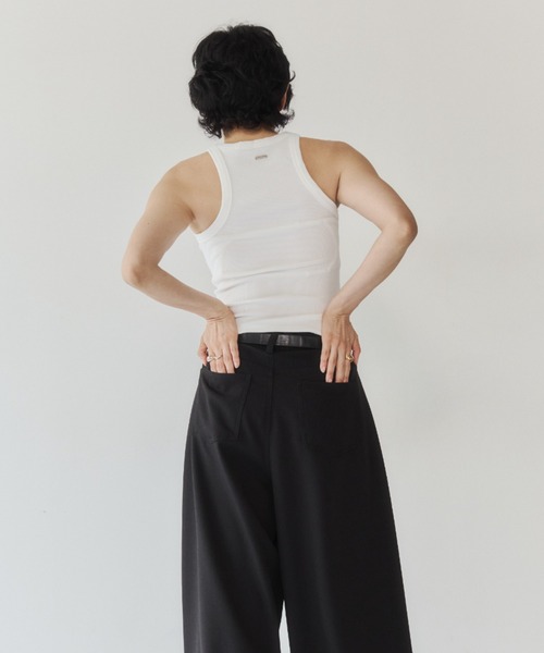 VION(ヴィオン)の「アメリカンスリーブタンクトップ / American Sleeve Tank Top(タンクトップ・レディース・ワイン/ホワイト/ブラック・FREE)」の21枚目の写真