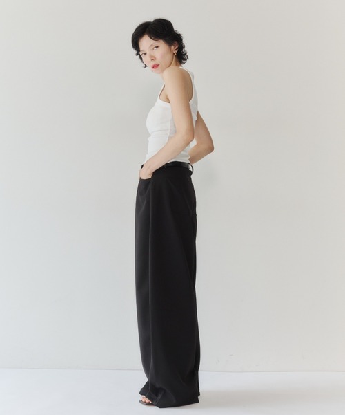 VION(ヴィオン)の「アメリカンスリーブタンクトップ / American Sleeve Tank Top(タンクトップ・レディース・ワイン/ホワイト/ブラック・FREE)」の20枚目の写真