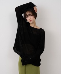 Sheer Loose Knit Pullover / シアールーズニットプルオーバー