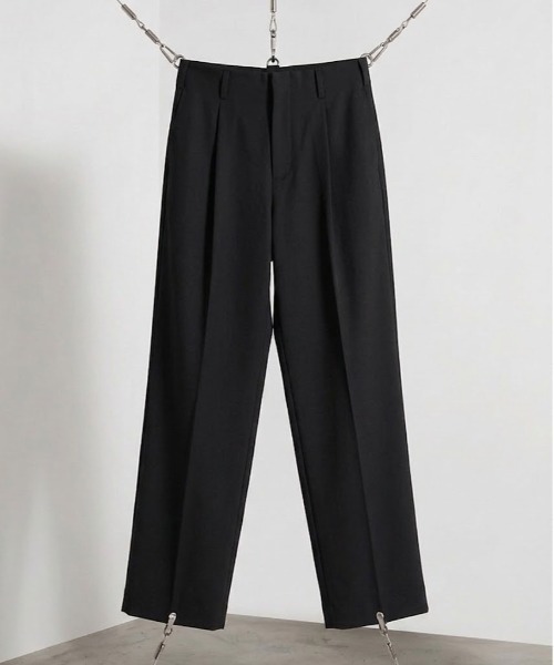 MODE COMMUTER（モードコミューター）の「[MC by HIDETAKA FUKUZONO  COLLECTION] HOLLY WOOD TOP PANTS（スラックス・メンズ・ベージュ/ブラック・SMALL/MEDIUM/LARGE）」の2枚目の写真