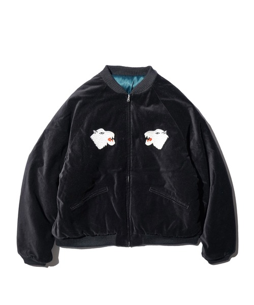 THRIFTY LOOK(スリフティールック)の「THRIFTY LOOK / スリフティールック SUNDERSTORM SOUVENIR PADDED BLOUSON サンダーストーム スーベニア 中綿ブルゾン(ブルゾン・メンズ・ブラック系その他/ブラック系その他2/ブラック・SMALL/MEDIUM/LARGE)」の4枚目の写真
