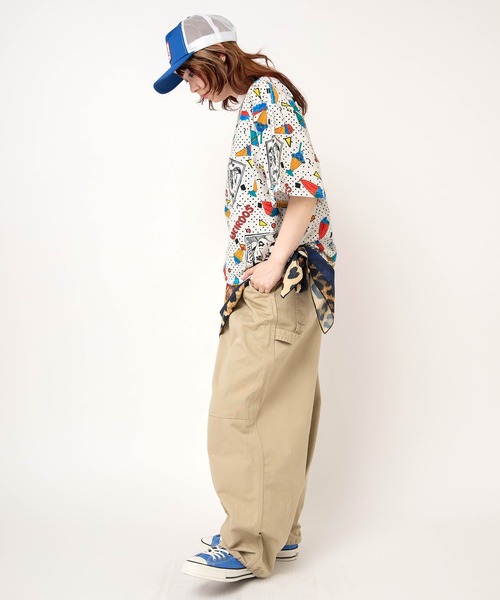 RNA（アールエヌエー）の「M2741 JUNKサンデープリントルーズT（Tシャツ/カットソー・レディース・キナリ/ブラック・MEDIUM）」の11枚目の写真