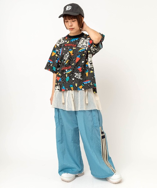 RNA（アールエヌエー）の「M2741 JUNKサンデープリントルーズT（Tシャツ/カットソー・レディース・キナリ/ブラック・MEDIUM）」の13枚目の写真