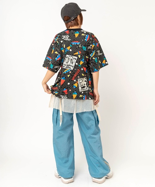 RNA（アールエヌエー）の「M2741 JUNKサンデープリントルーズT（Tシャツ/カットソー・レディース・キナリ/ブラック・MEDIUM）」の15枚目の写真