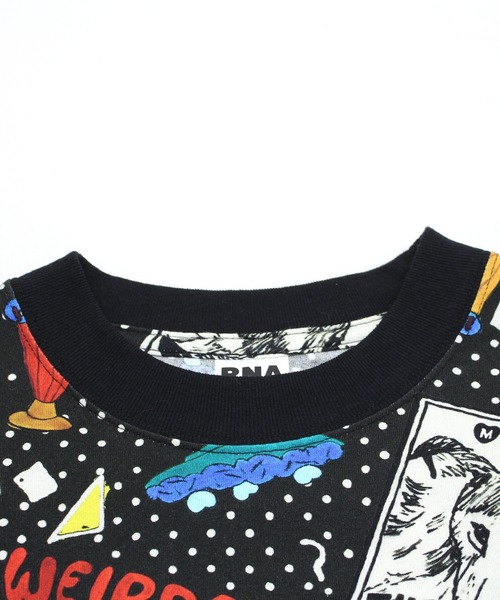 RNA（アールエヌエー）の「M2741 JUNKサンデープリントルーズT（Tシャツ/カットソー・レディース・キナリ/ブラック・MEDIUM）」の21枚目の写真