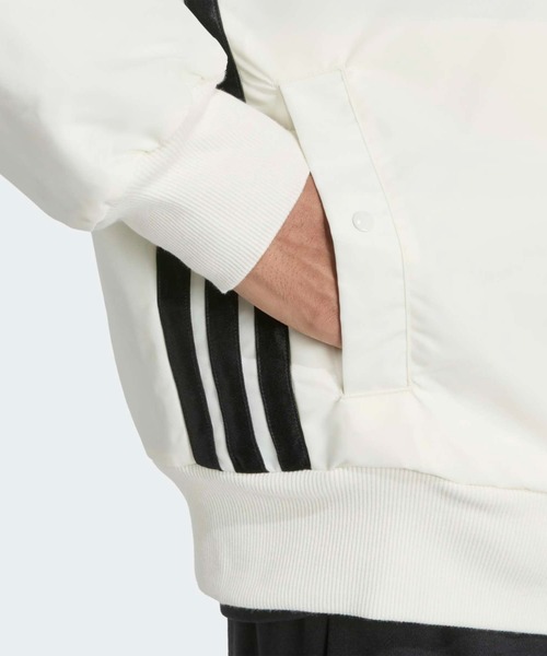 adidas（アディダス）の「スタジアム ボンバー / アディダス adidas（ブルゾン・メンズ・ホワイト・MEDIUM/X-LARGE/XX-LARGE/3XL/LARGE）」の6枚目の写真
