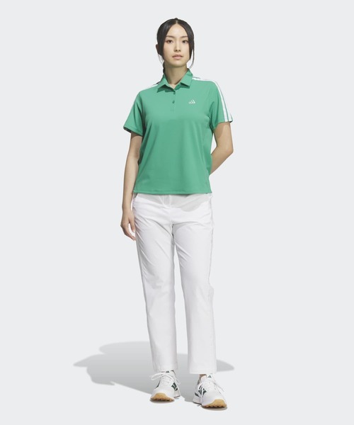 adidas(アディダス)の「スリーストライプス クライマクール ピケ 半袖 ポロシャツ【adidas Golf/アディダスゴルフ】(ポロシャツ・レディース・グリーン・SMALL/MEDIUM/LARGE/X-LARGE/X-SMALL)」の5枚目の写真