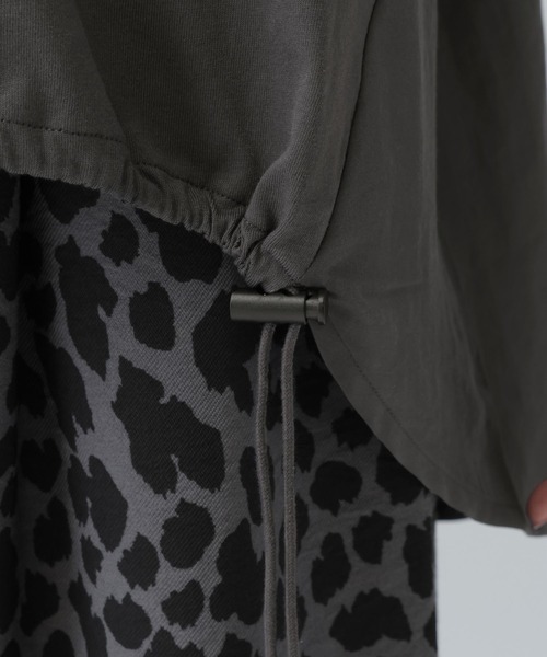 LEPSIM（レプシィム）の「異素材ドロストチュニックSS　1054480（Tシャツ/カットソー・レディース・ブラック/グレー・FREE）」の16枚目の写真