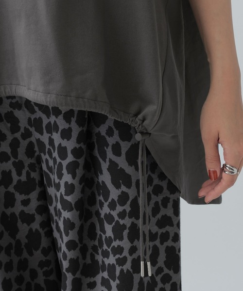 LEPSIM（レプシィム）の「異素材ドロストチュニックSS　1054480（Tシャツ/カットソー・レディース・ブラック/グレー・FREE）」の17枚目の写真