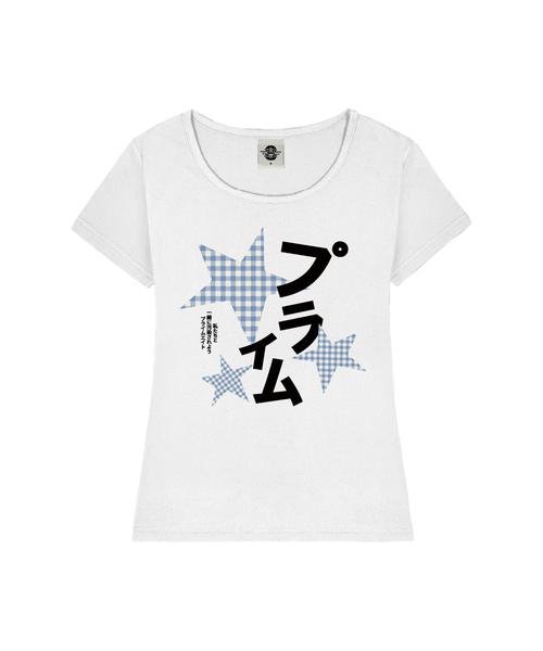 PRIMATE(プライメイト)の「CHECK MILKY レディース Uネックスリムフィット半袖Tシャツ 6 COLORS(Tシャツ/カットソー・レディース・ミント/ブラック/ホワイト/ネイビー/ピンク・SMALL/MEDIUM)」の1枚目の写真